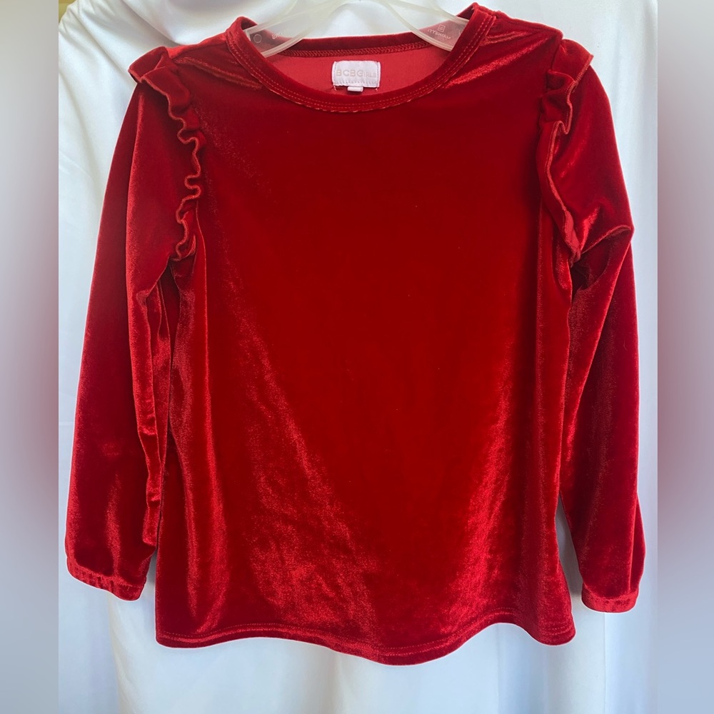 BCBGirls Red Velvet Holiday Tunic Size 4T - Picture 1 of 11